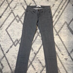 Vintage Y2K Low Waist Habitual Women's Straight Leg Gray Jeans